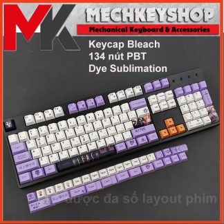 Bộ keycap PBT in dye sub Bleach 134 phím cho bàn phím cơ
