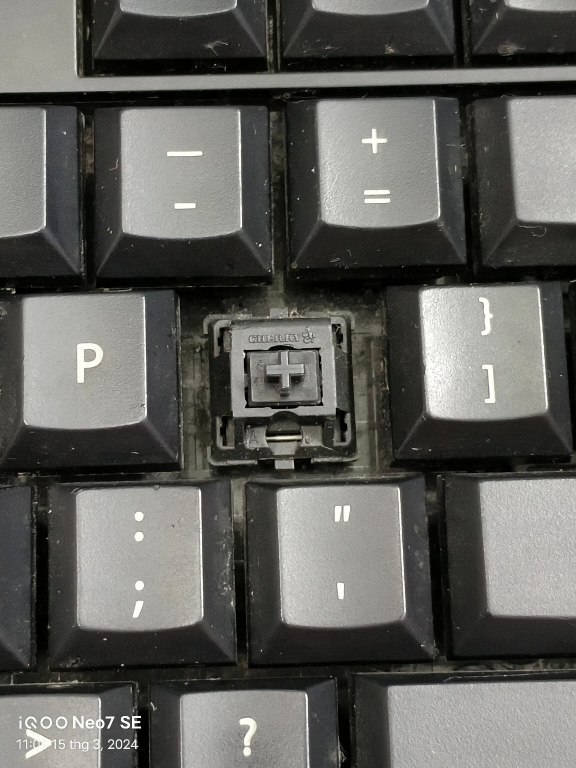 Bàn phím cơ Cherry G80-3800LUAEU-2 /13 - Switch Cherry Black - Hàng cũ - Ảnh 10
