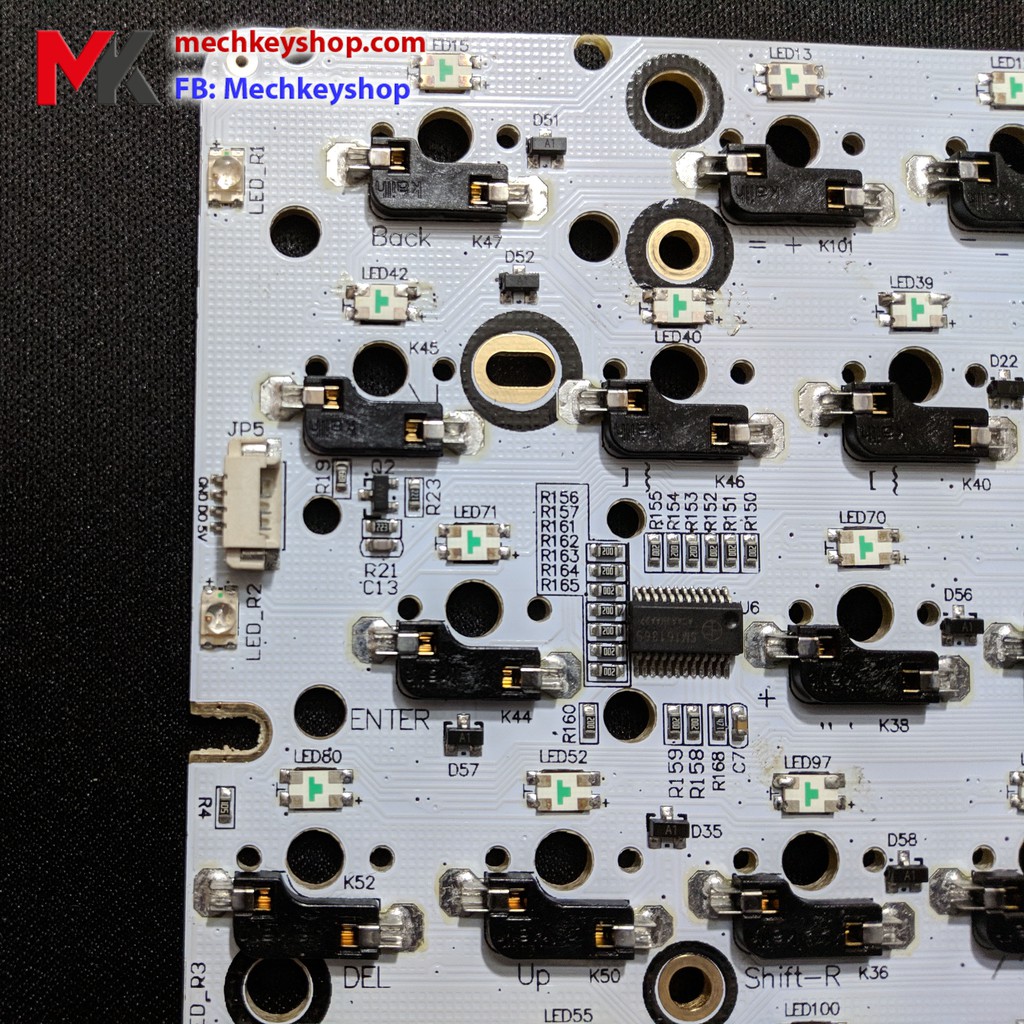 Bộ kit PCB/ Plate bàn phím cơ GK64s (Bluetooth, RGB, Hotswap, led gầm) - Ảnh 6