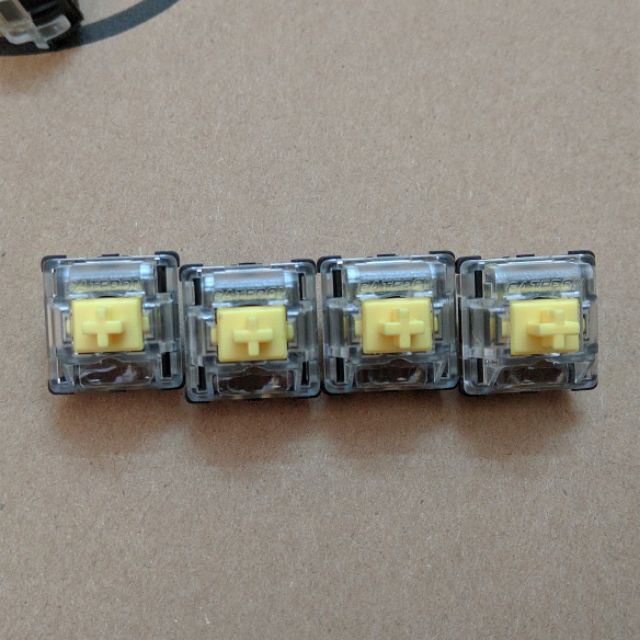 Switch Gateron Yellow quang học cho bàn phím cơ GK61 - Ảnh 3