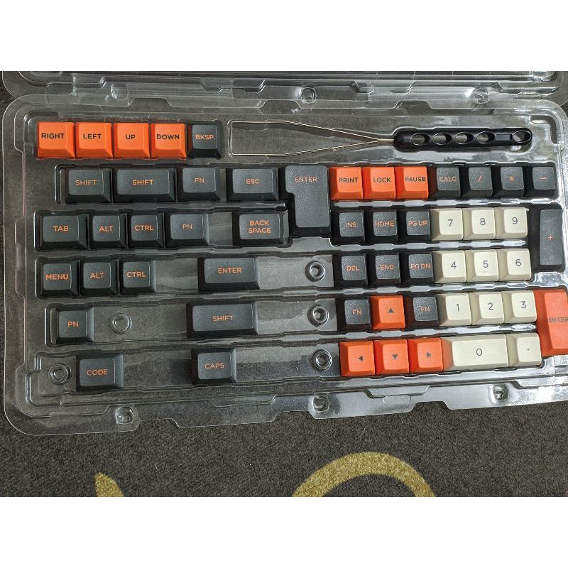 Bộ keycap Carbon PBT Double Shot DSA profile - Ảnh 8