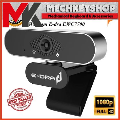 [Chính hãng] Webcam có mic E-dra EWC7700 FullHD 1080p Góc nhìn 90 độ học online