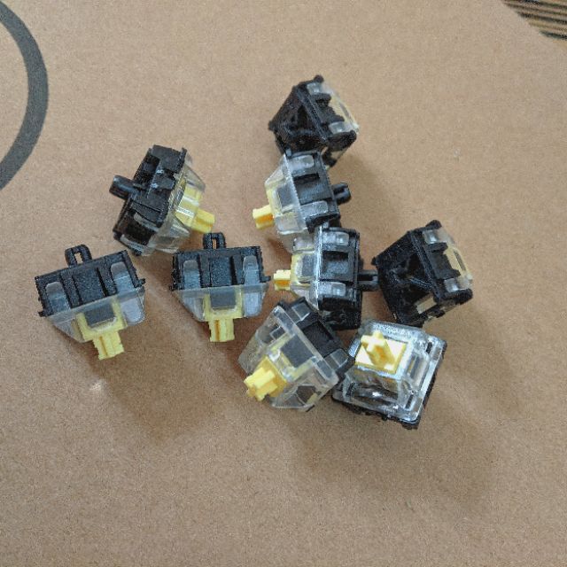 Switch Gateron Yellow quang học cho bàn phím cơ GK61 - Ảnh 2