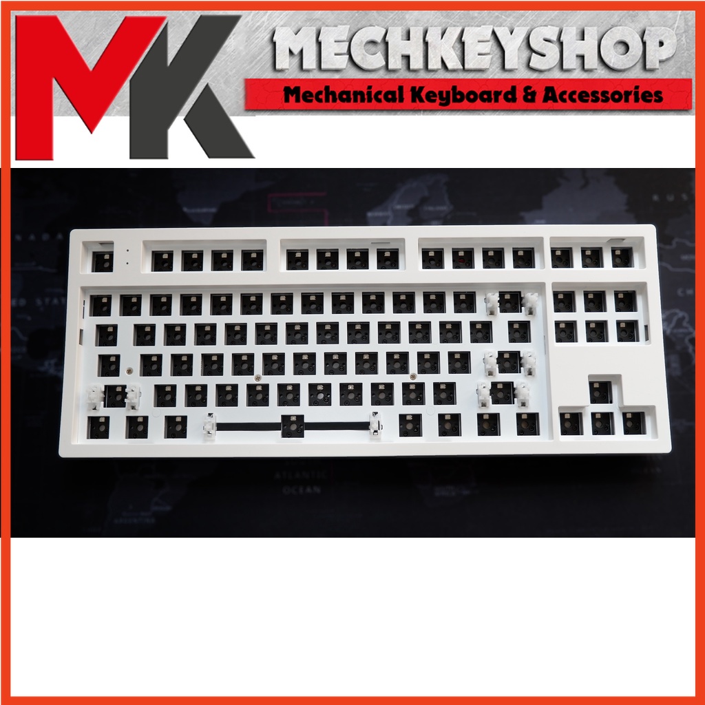 Bộ kit bàn phím cơ Keycool KC87 3 chế độ kết nối, mạch hotswap xuôi, RGB GZ87 M3 - Ảnh 3