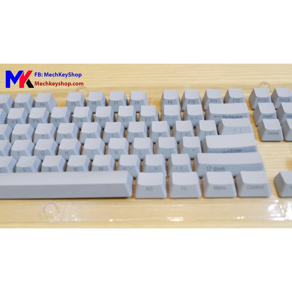 Bộ keycap 108 phím Thick PBT, Grey NINJA - Ảnh 3