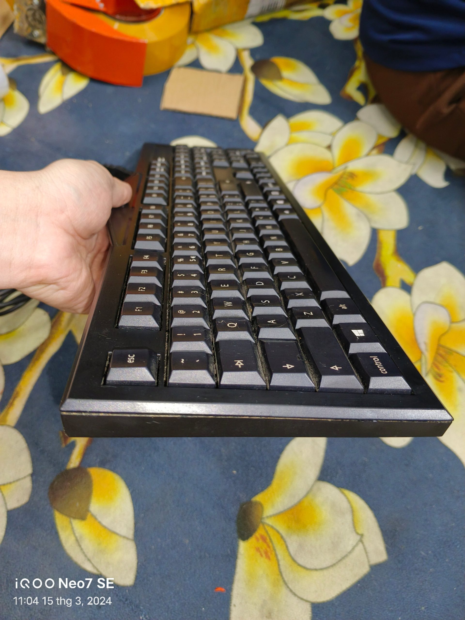 Bàn phím cơ Cherry G80-3800LUAEU-2 /13 - Switch Cherry Black - Hàng cũ - Ảnh 6