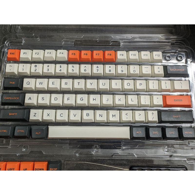 Bộ keycap Carbon PBT Double Shot DSA profile - Ảnh 4