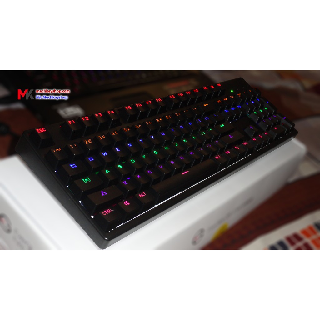 Bàn phím cơ Everglide E300 - Black switch GATERON - LED Rainbow - Ảnh 2