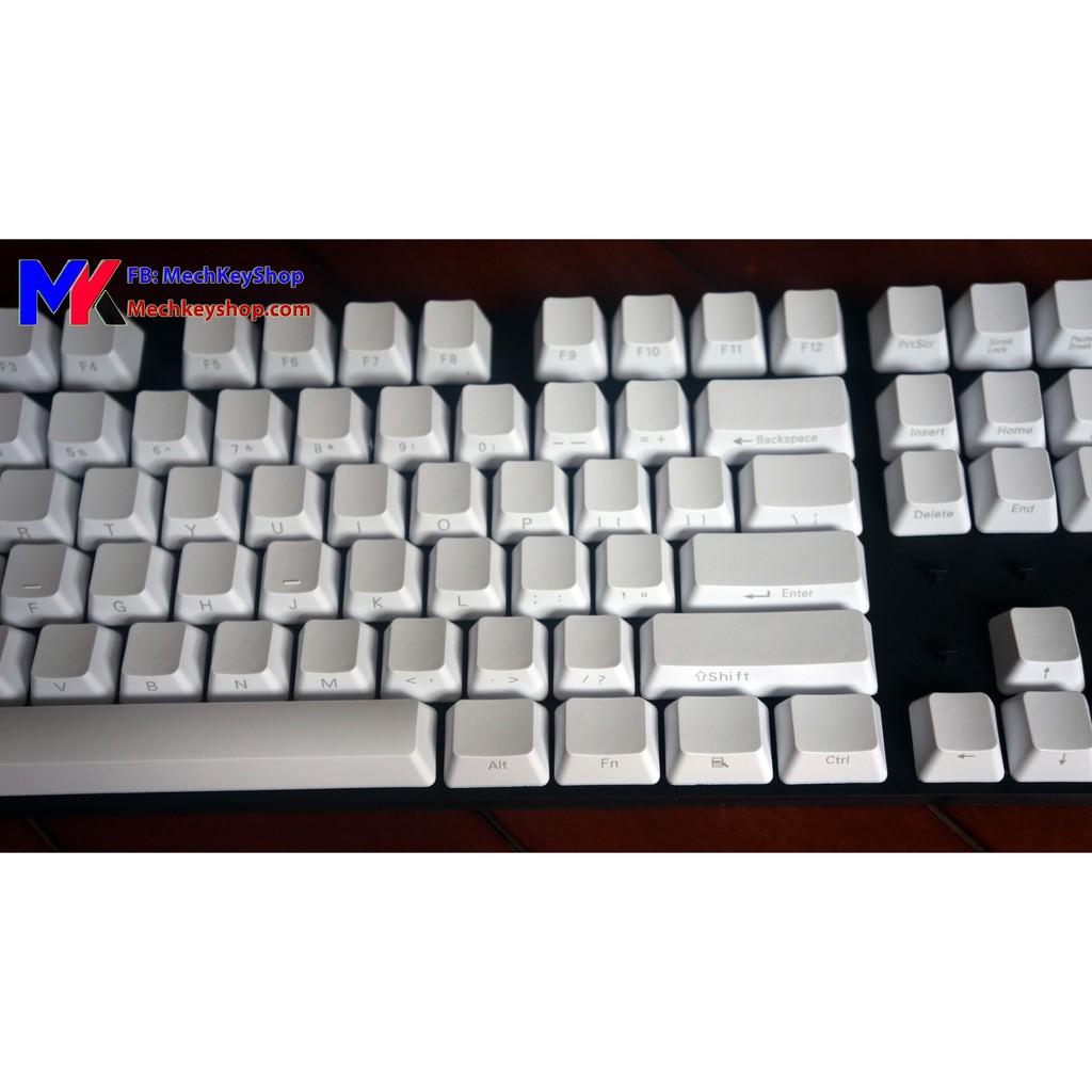 Bộ keycap 108 phím Thick PBT, WHITE NINJA - Ảnh 7
