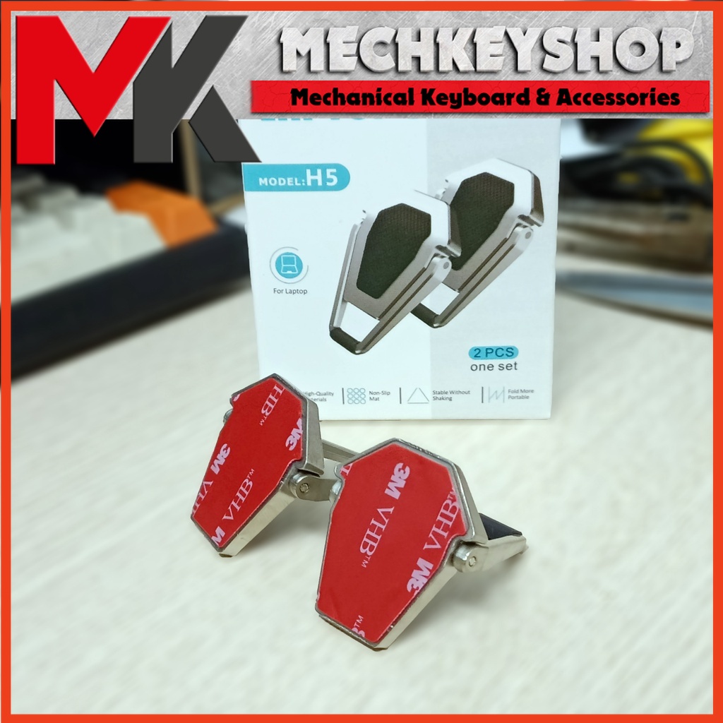 Bộ 2 chân đế gập nâng Laptop nhôm hợp kim giúp tản nhiệt - Ảnh 9