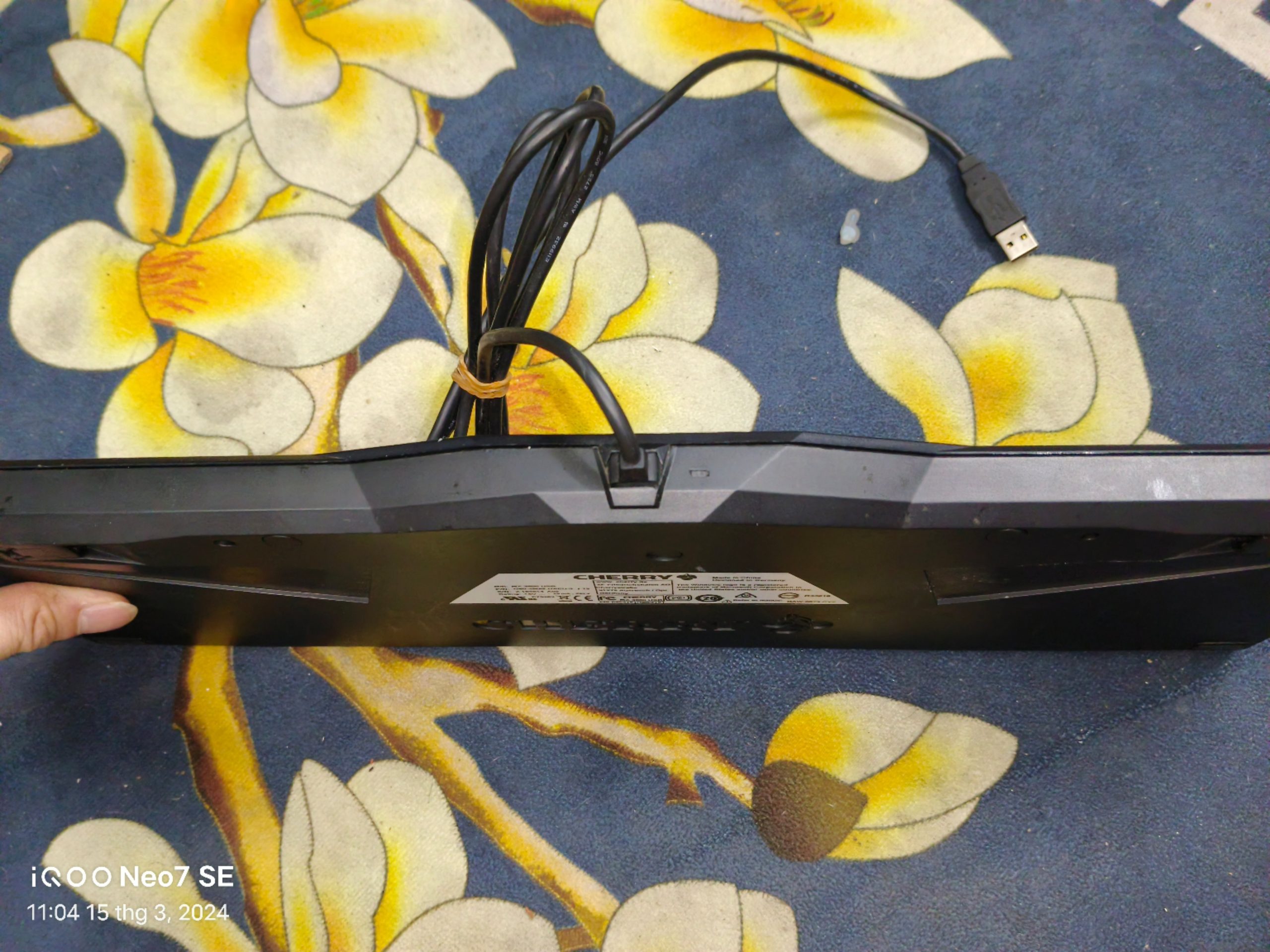 Bàn phím cơ Cherry G80-3800LUAEU-2 /13 - Switch Cherry Black - Hàng cũ - Ảnh 8