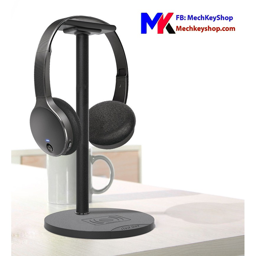 GIÁ TREO TAI NGHE KIM LOẠI NEW BEE KIÊM SẠC KHÔNG DÂY - Ảnh 4