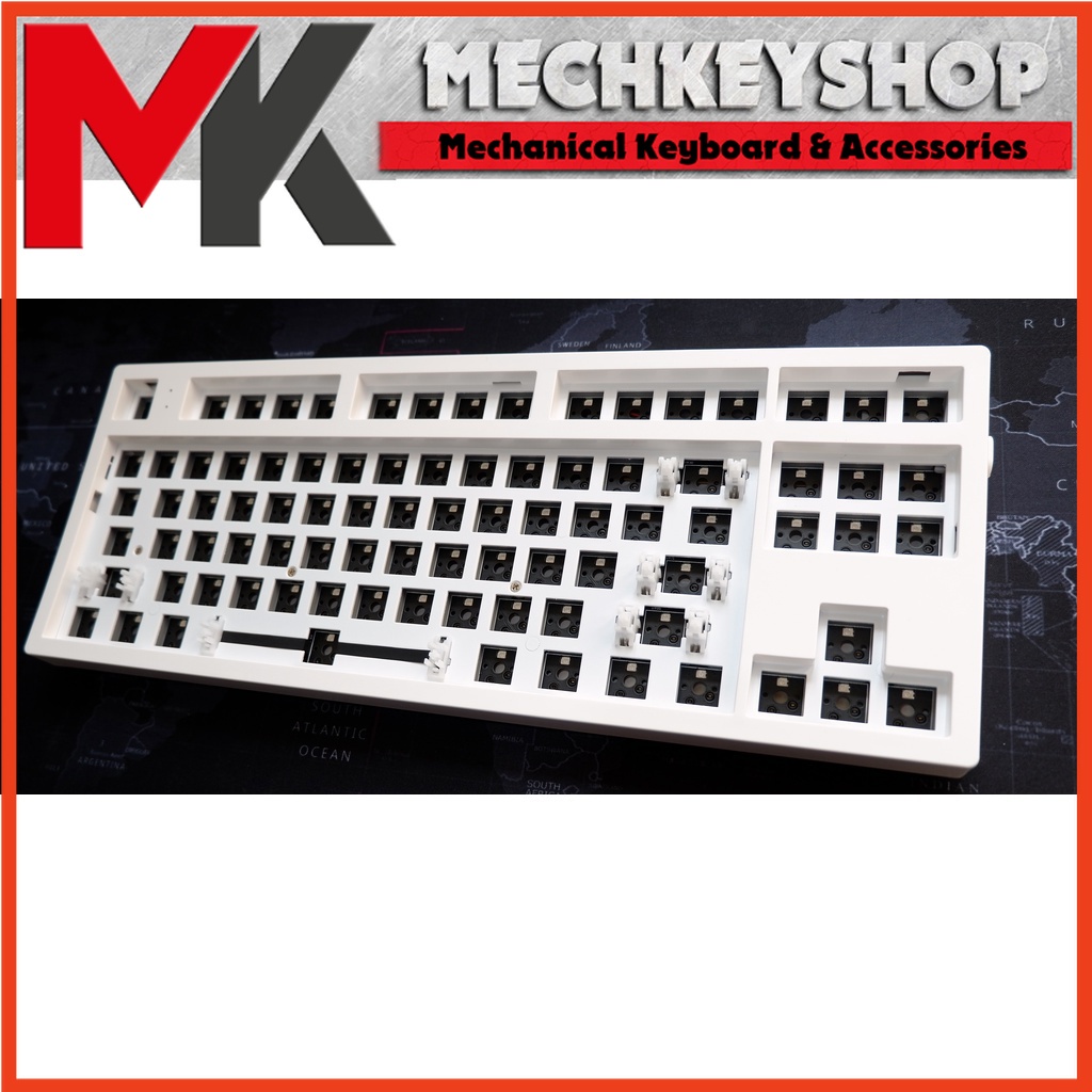 Bộ kit bàn phím cơ Keycool KC87 3 chế độ kết nối, mạch hotswap xuôi, RGB GZ87 M3 - Ảnh 2