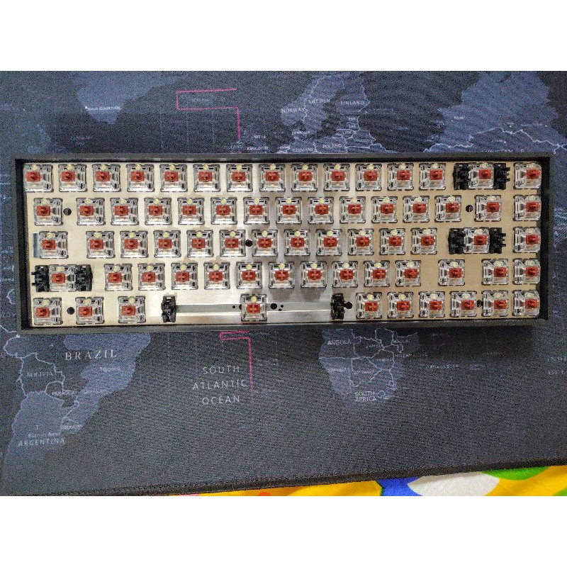 Bàn phím cơ Tada68 switch Gateron Brown - Led trắng - Ảnh 4