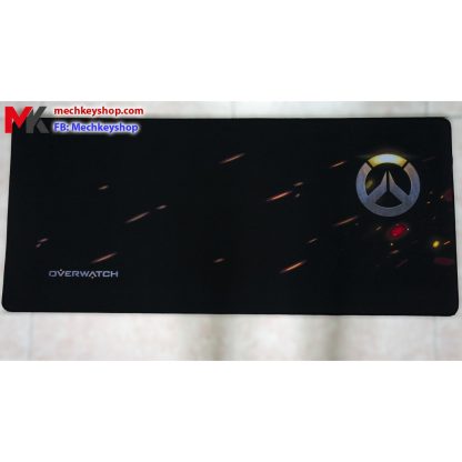 Tấm lót chuột cỡ 90*40 cm dày 4mm, hình logo Overwatch