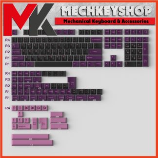 Bộ nút bàn phím keycap CMK Aifei Black Lotus ABS double shot