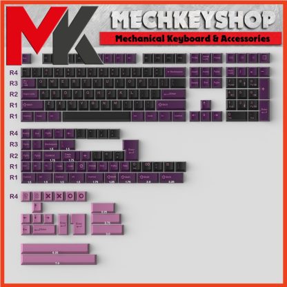 Bộ nút bàn phím keycap CMK Aifei Black Lotus ABS double shot