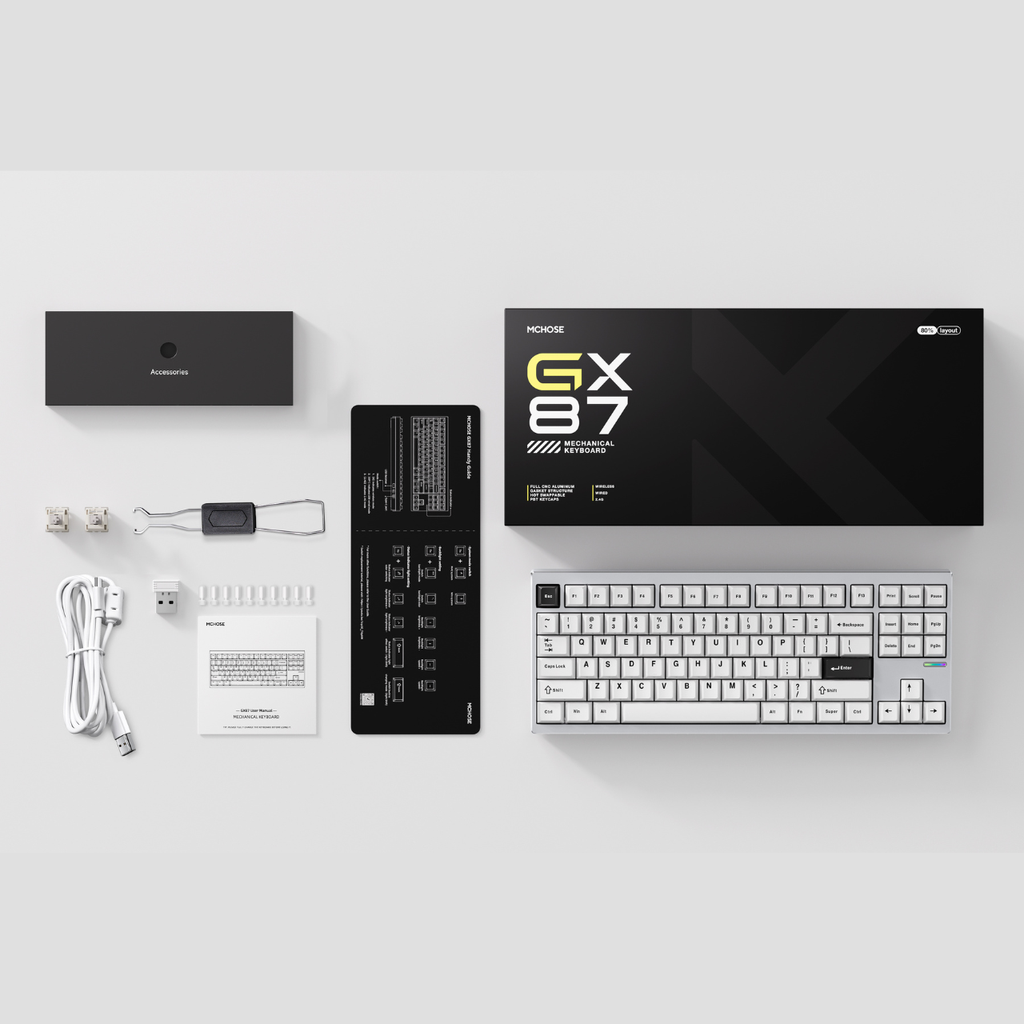Bàn Phím Cơ Mchose GX87 Ultra - 87 Phím, Gasket Mount, Hotswap, PBT Doubleshot | MKShop - Ảnh 5