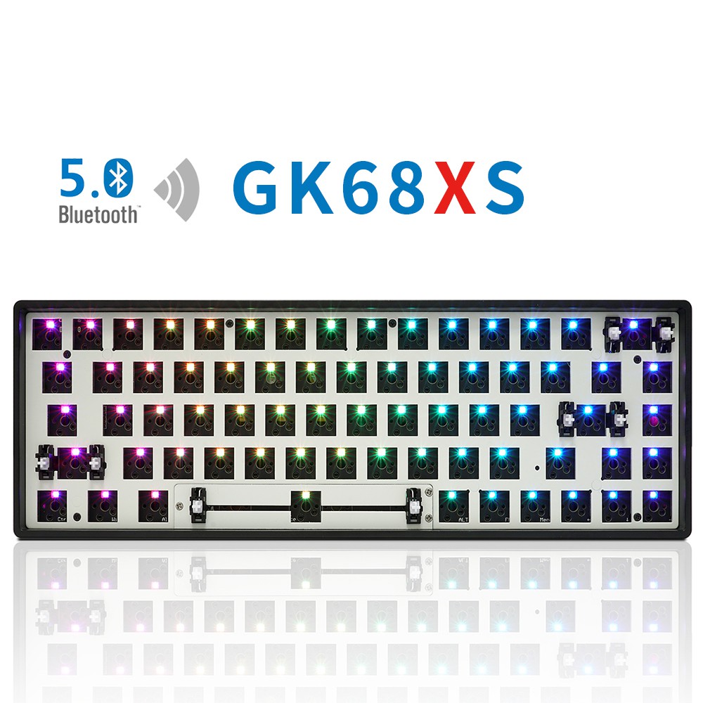 Bộ kit bàn phím cơ GK68XS RGB Hotswap Bluetooth - Ảnh 2