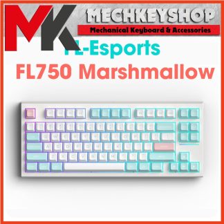 Bàn phím cơ FL-Esports FL750 Marshmallow (Gasket-mount, hotswap, 3 modes) - MKSHOP