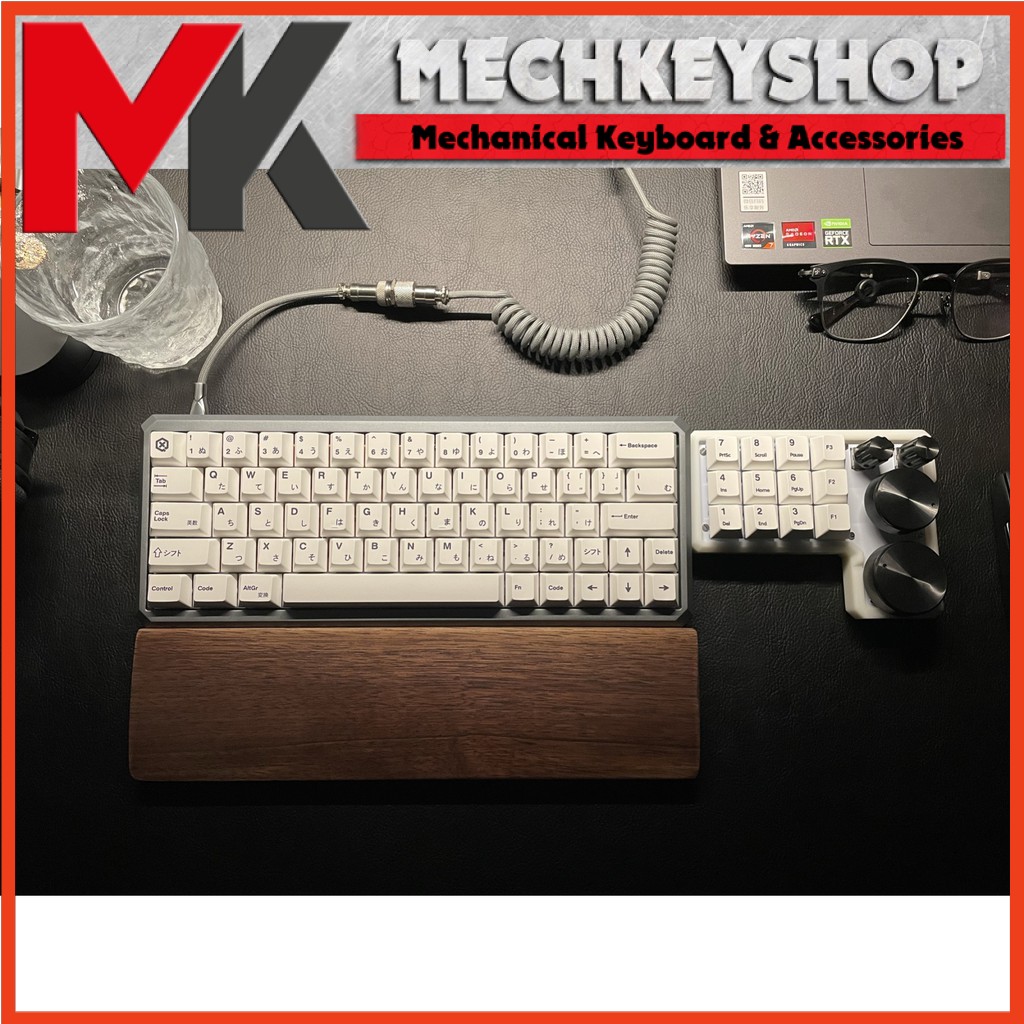 Bộ keycap BOW White Minimalist Cherry profile thick PBT cho bàn phím cơ - Ảnh 4