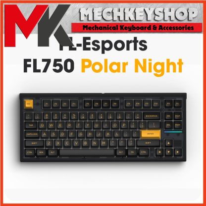 Bàn phím cơ FL-Esports FL750 Polar Night (Gasket-mount, hotswap, 3 modes) - MKShop