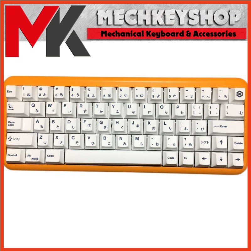 Bộ keycap BOW White Minimalist Cherry profile thick PBT cho bàn phím cơ - Ảnh 6