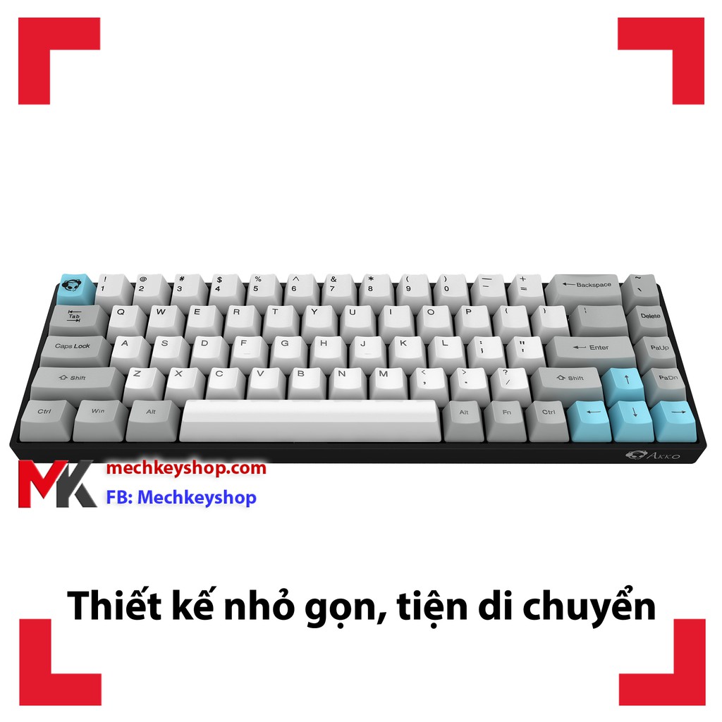 Bàn phím cơ Akko 3068 - Phím cơ Mini Bluetooth Dual Mode - Ảnh 5