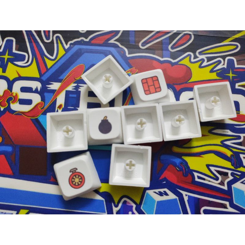 Bộ keycap Gamer First Blood 179 phím PBT in dye sub - Ảnh 3
