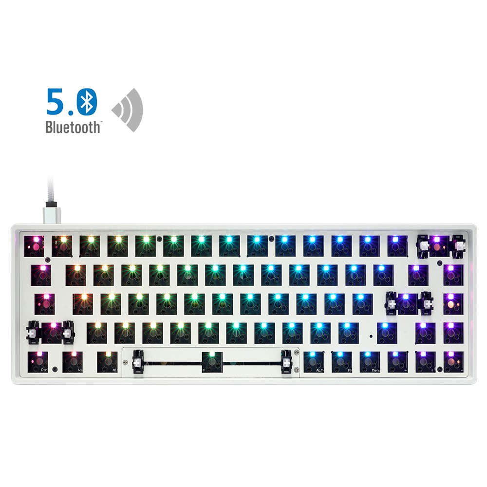 Bộ kit bàn phím cơ GK68XS RGB Hotswap Bluetooth - Ảnh 9