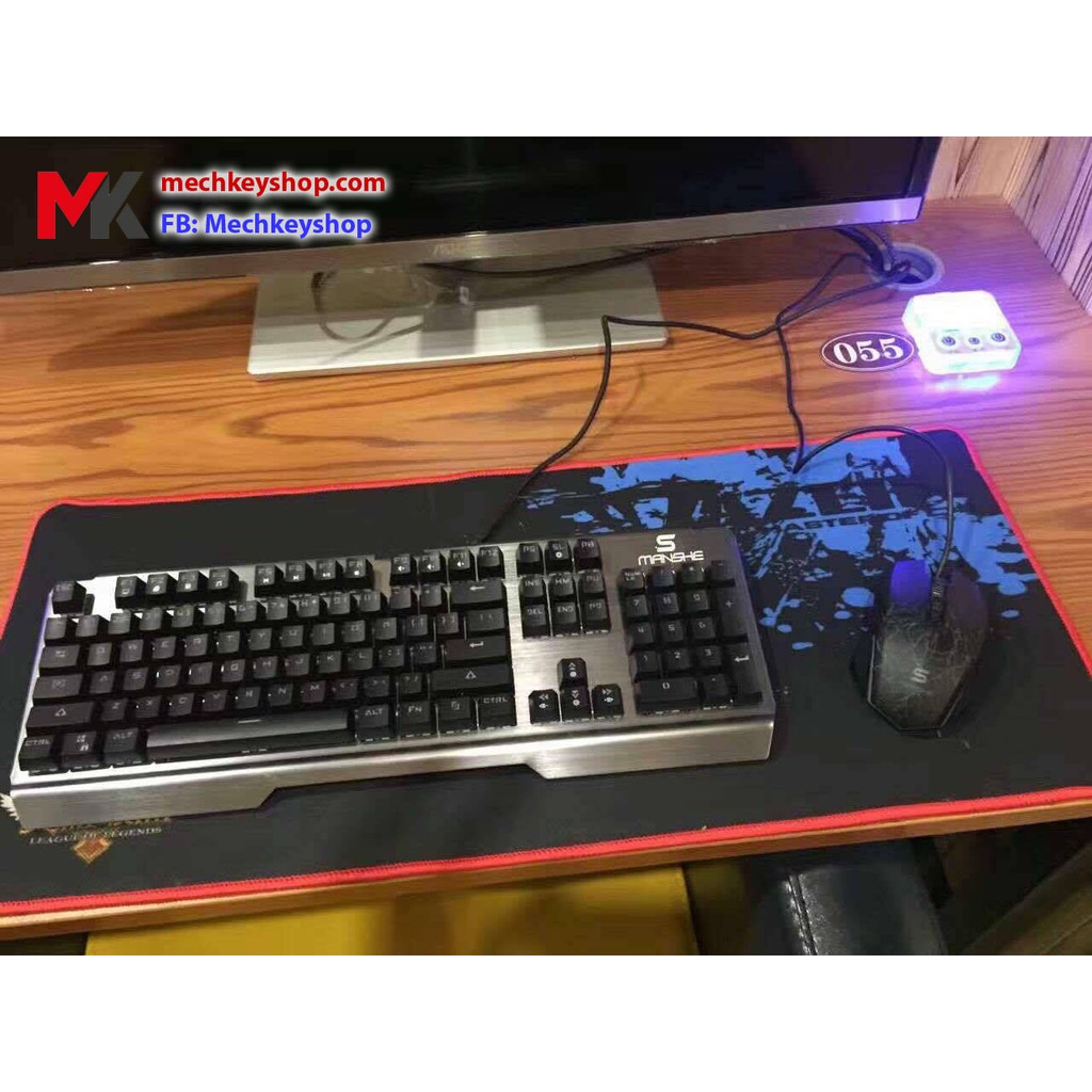 Bàn phím cơ Manshee K008 - Led rainbow - Ảnh 2