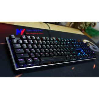 Bàn phím cơ MK K001s, Switch GATERON quang học, RGB, LED nháy theo nhạc, Driver tiếng anh, chống nước