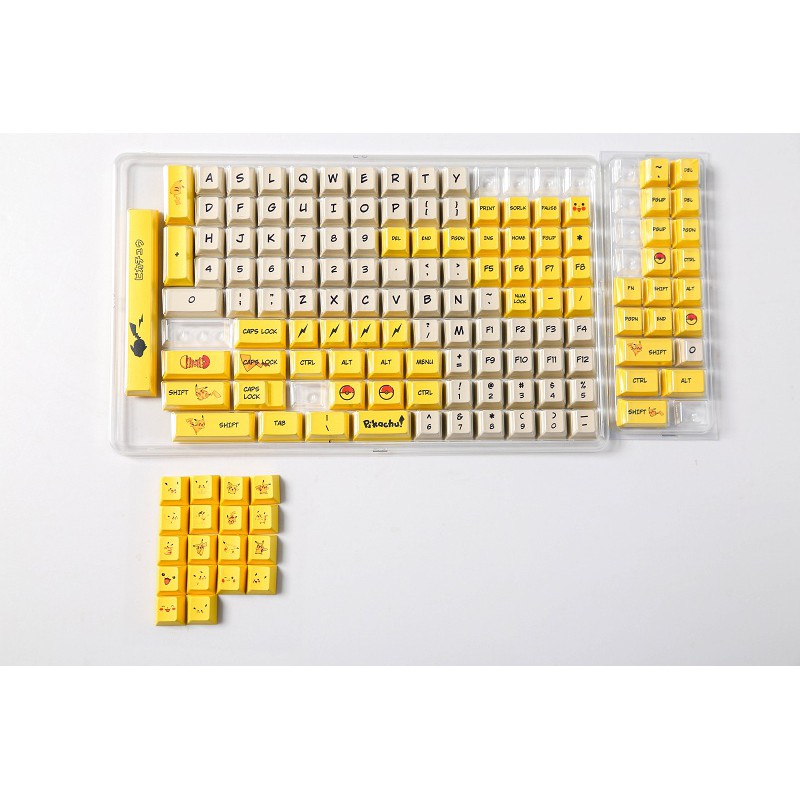 Bộ keycap Pikachu, Cherry Profile, thick PBT cho bàn phím cơ - Ảnh 9