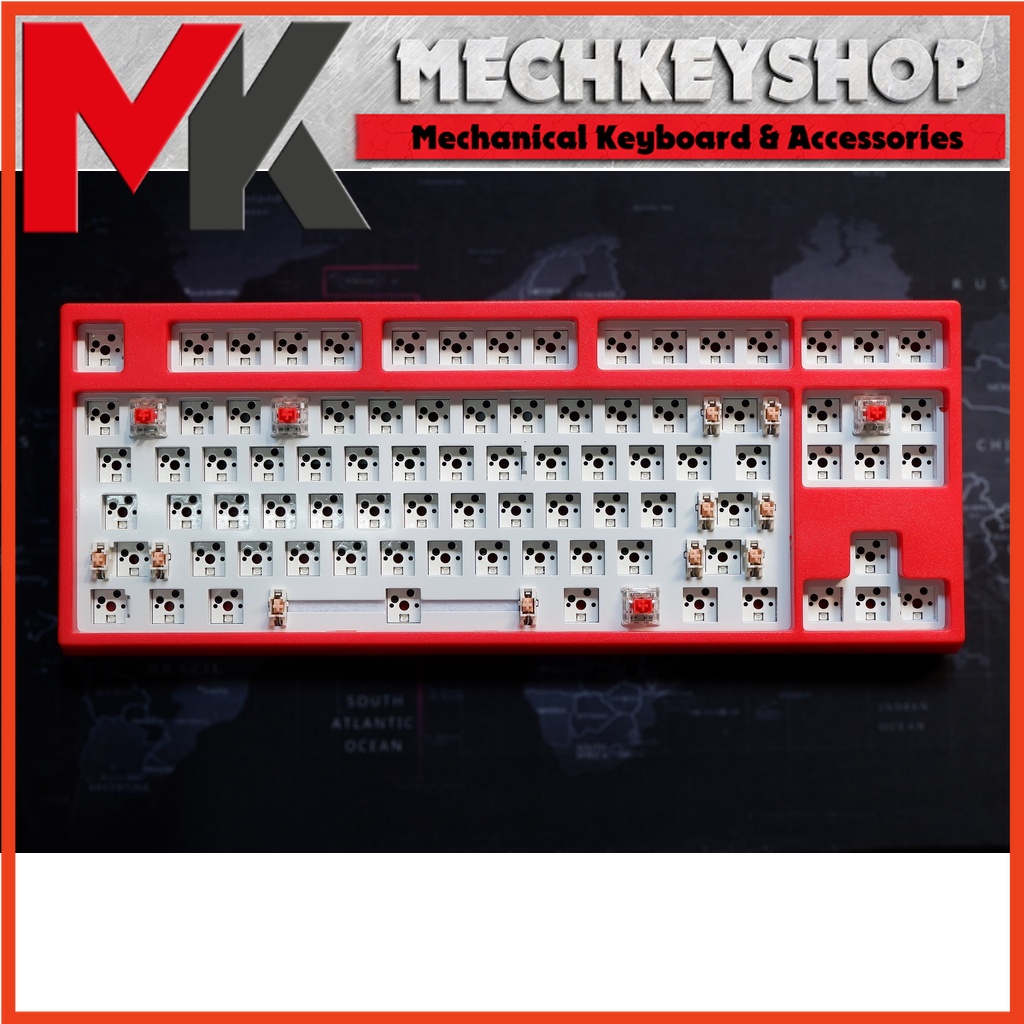 Bộ kit bàn phím cơ Keycool KC87 3 chế độ kết nối, mạch hotswap xuôi, RGB GZ87 M3 - Ảnh 5