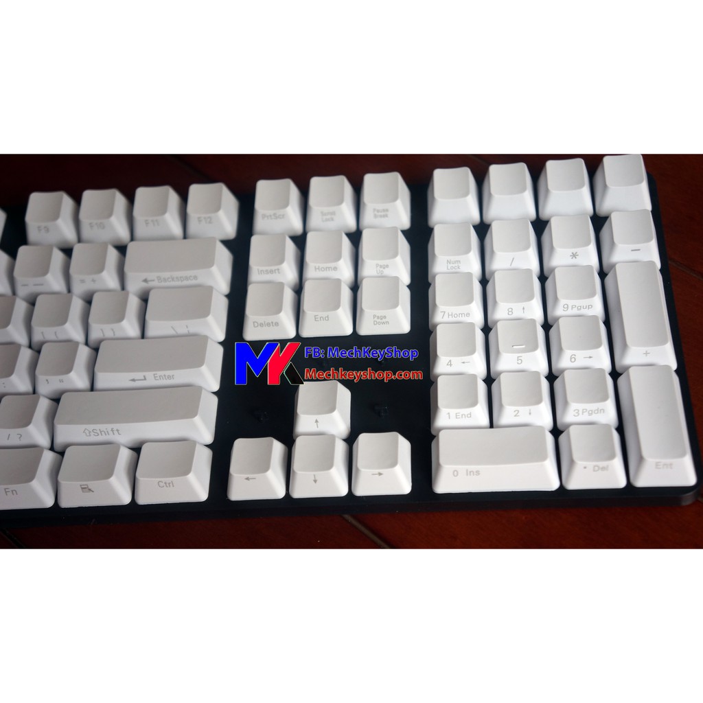Bộ keycap 108 phím Thick PBT, WHITE NINJA - Ảnh 6