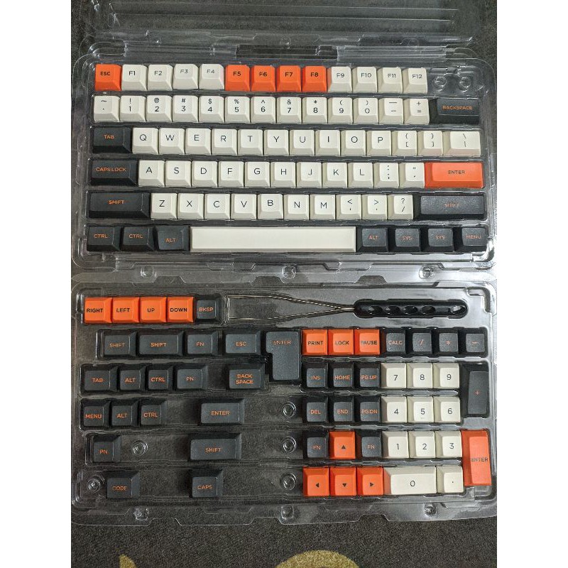 Bộ keycap Carbon PBT Double Shot DSA profile - Ảnh 6