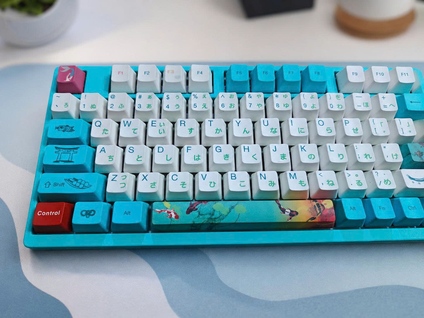 Bàn Phím Cơ Akko 3098 Monet's Pond (2nd) - Akko Pink Switch | MKShop - Ảnh 3