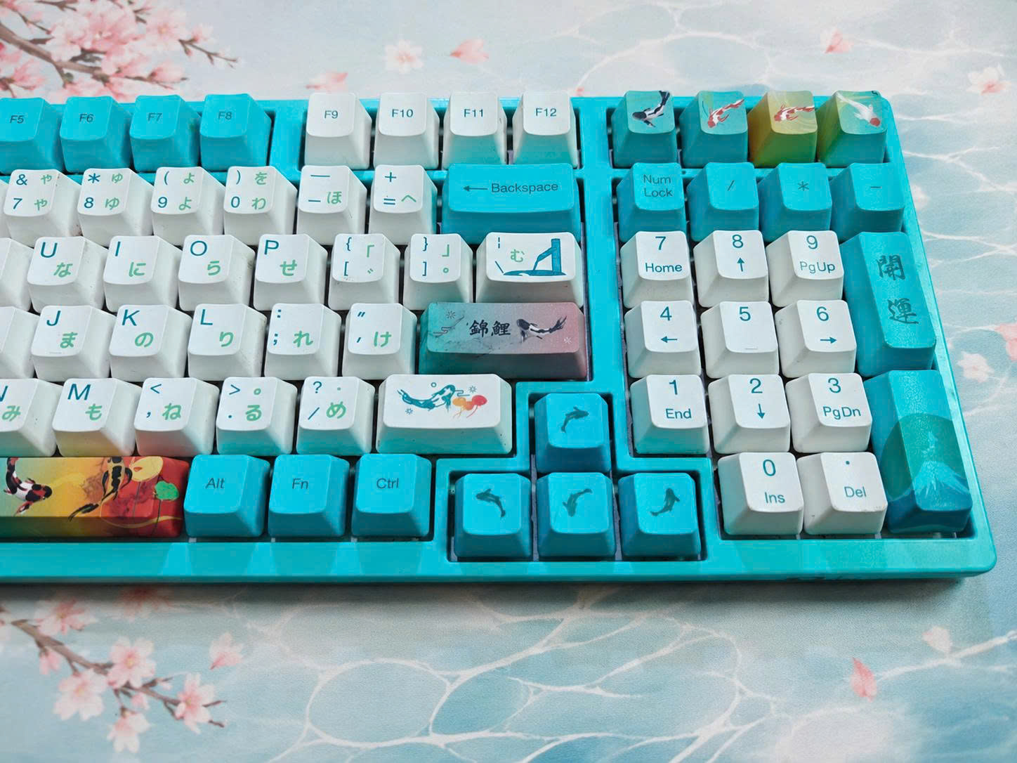 Bàn Phím Cơ Akko 3098 Monet's Pond (2nd) - Akko Pink Switch | MKShop - Ảnh 4