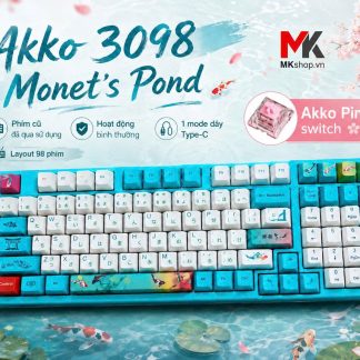 Bàn Phím Cơ Akko 3098 Monet's Pond (2nd) - Akko Pink Switch | MKShop