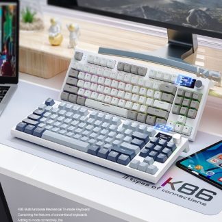 Bàn Phím Cơ Attack Shark K86 - TKL, 3 Chế Độ Kết Nối, LED RGB, Hotswap | MKShop