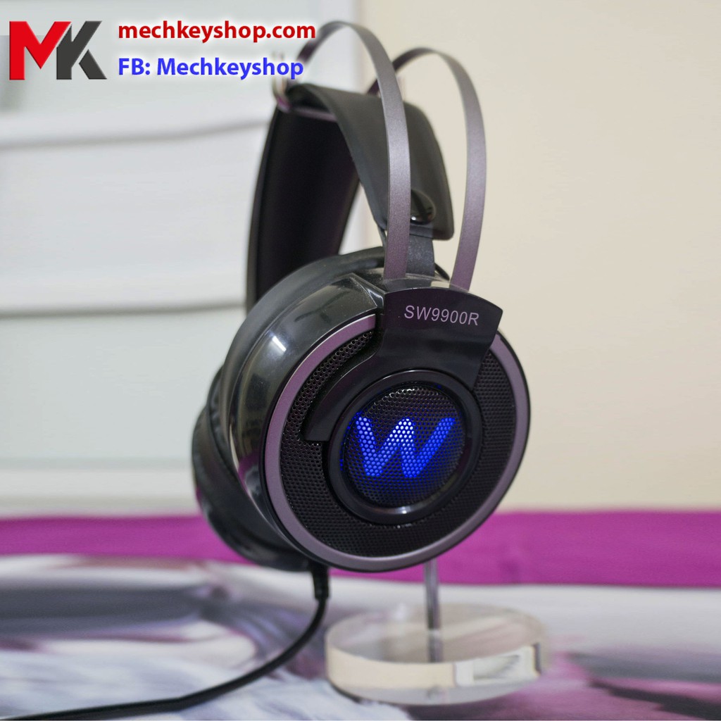 Tai nghe game có mic, led SW9900R - Bass mạnh - Bảo hành 1 năm