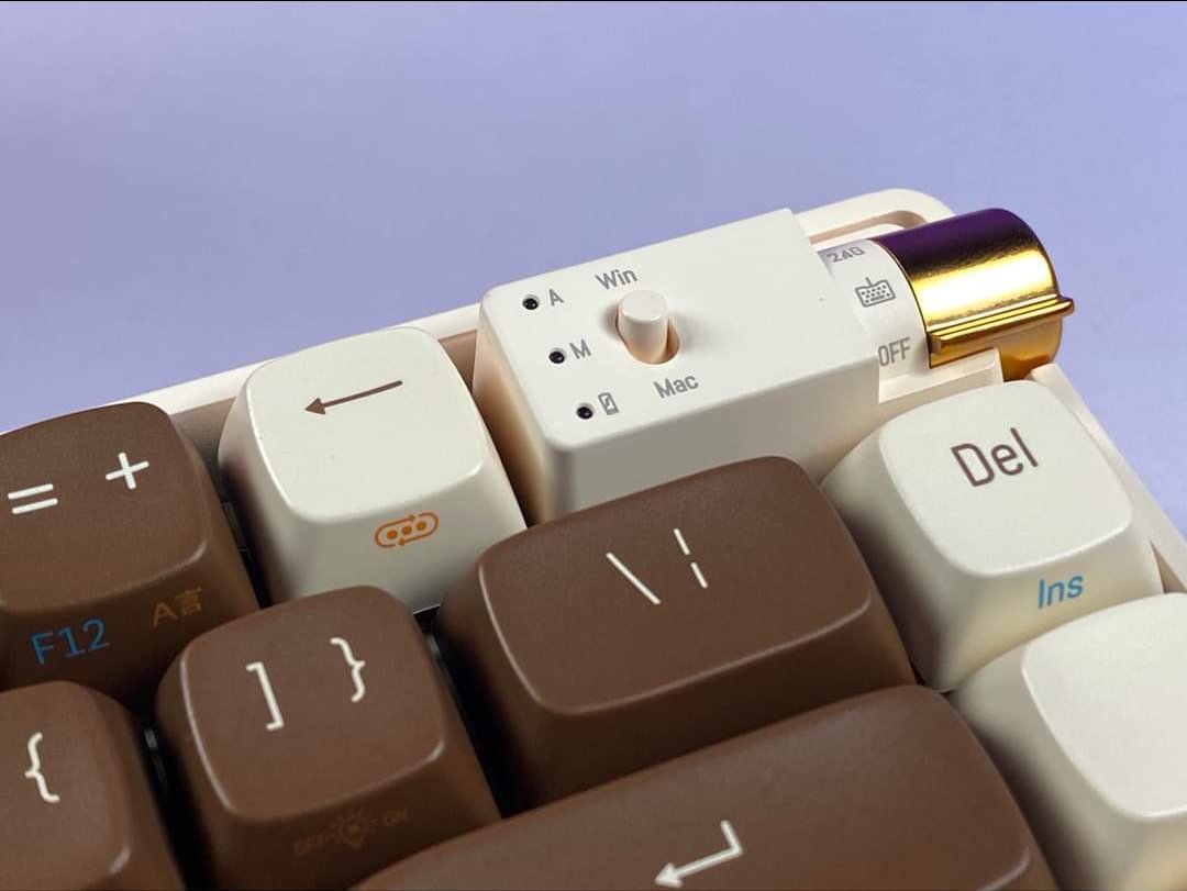 Bàn phím cơ không dây Royal Axe R68 - Hotswap 5 pin - 3 Mode kết nối - Led RGB nhiều chế độ, switch đã được pre-lube - Ảnh 13