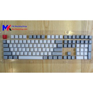 Bộ keycap 108 phím Thick PBT, Grey White
