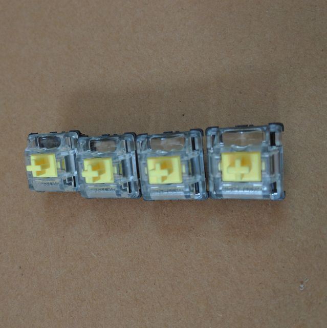 Switch Gateron Yellow quang học cho bàn phím cơ GK61 - Ảnh 4