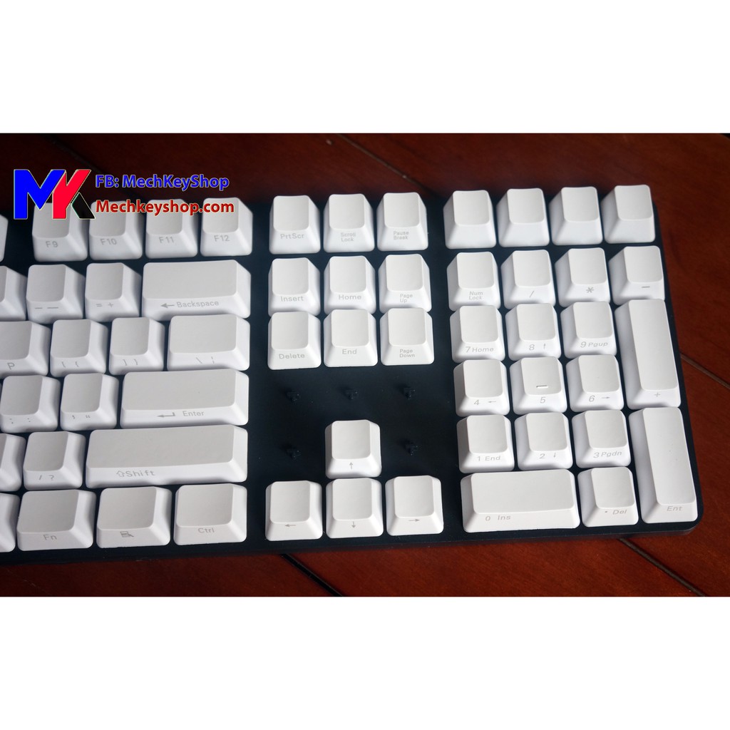 Bộ keycap 108 phím Thick PBT, WHITE NINJA - Ảnh 5
