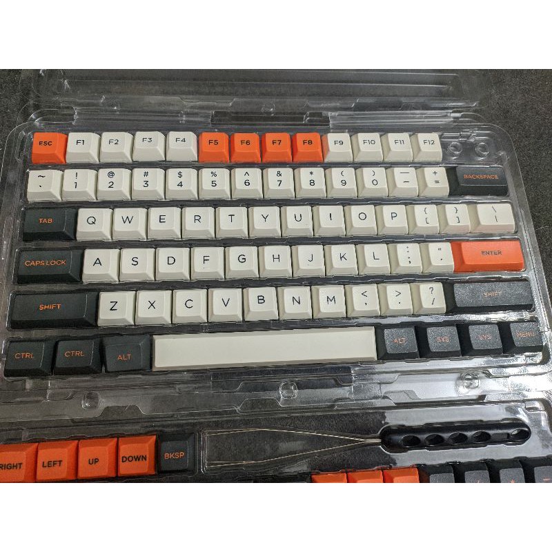 Bộ keycap Carbon PBT Double Shot DSA profile - Ảnh 2