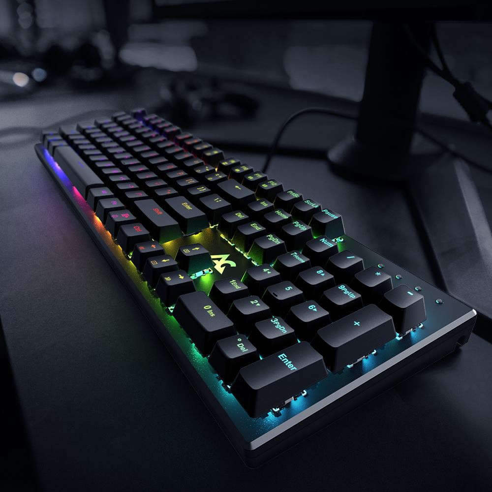 Bàn phím cơ ACGAM AG-109R, led RGB, nháy theo nhạc, Driver điều khiển - Ảnh 3