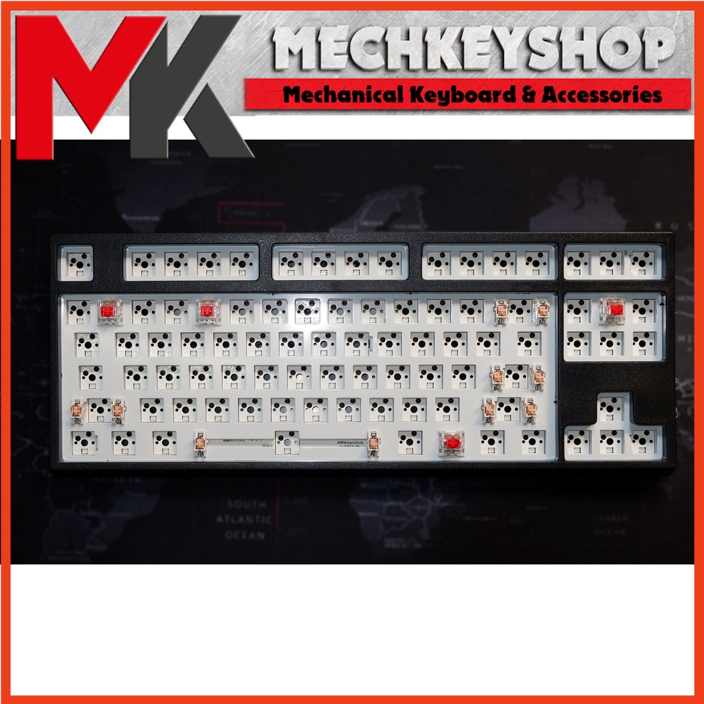 Bộ kit bàn phím cơ Keycool KC87 3 chế độ kết nối, mạch hotswap xuôi, RGB GZ87 M3 - Ảnh 4