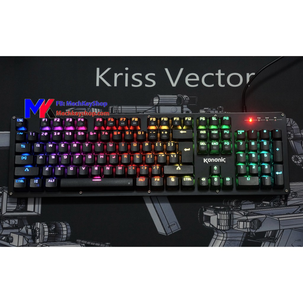 Bàn phím cơ Kananic TK1 RGB siêu rẻ, led 16.8 triệu màu, hỗ trợ hotswap - Ảnh 2
