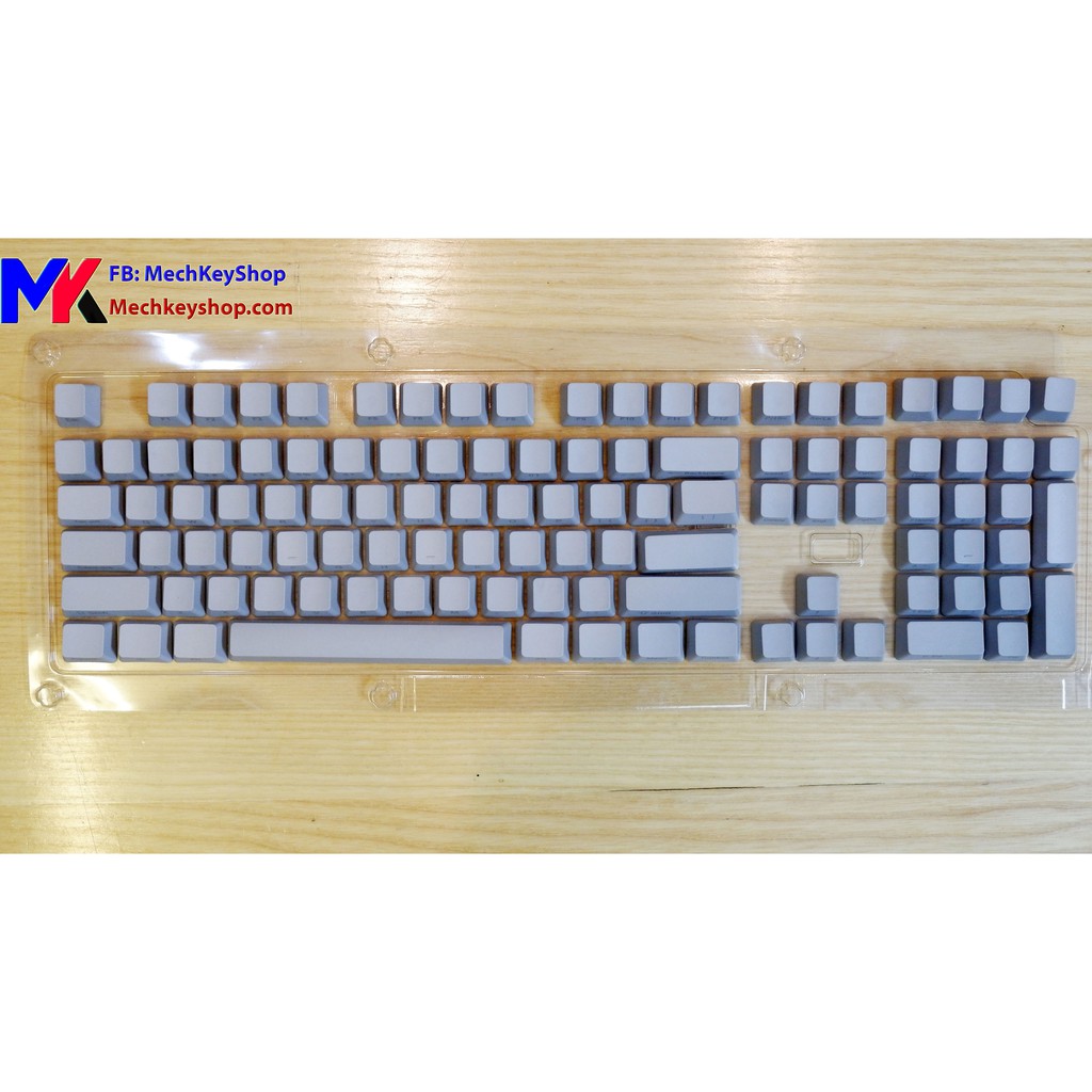 Bộ keycap 108 phím Thick PBT, Grey NINJA - Ảnh 4
